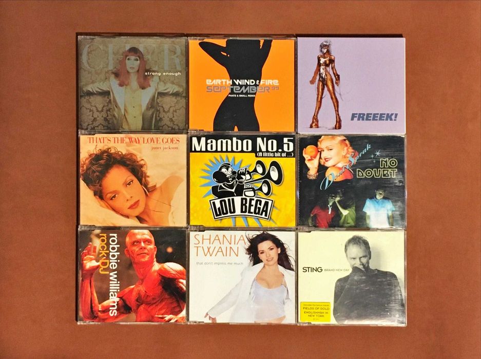 MUSICA CD SINGLE [5€ cada] Cher Janet Jackson Lou Bega Sting DIVERSOS