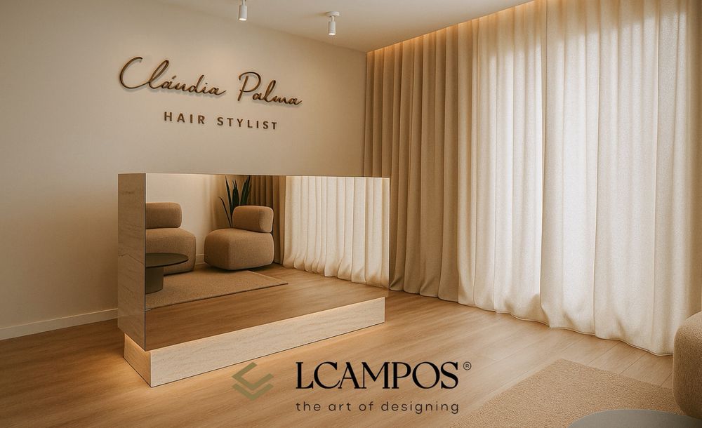 Mobiliário á medida para cabeleireiro e estética