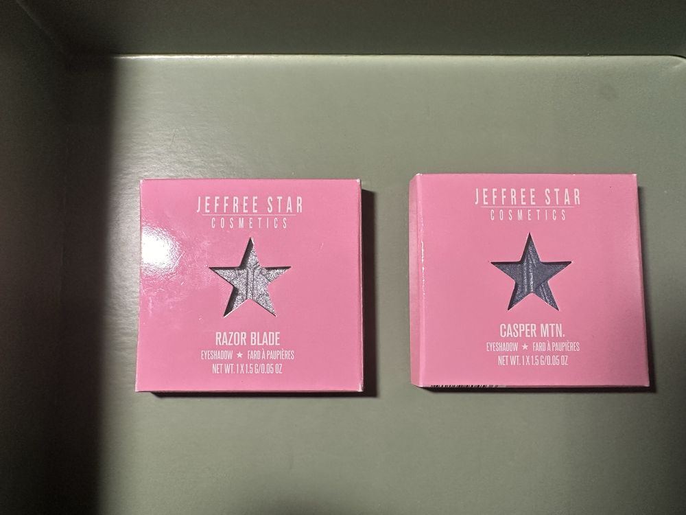 Cienie do powiek - Jeffree Star Razor Blade i Jeffree Star Casper MTN.