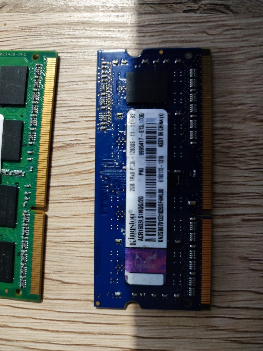Pamięć do laptopa DDR3 DDR3L 2 Gb