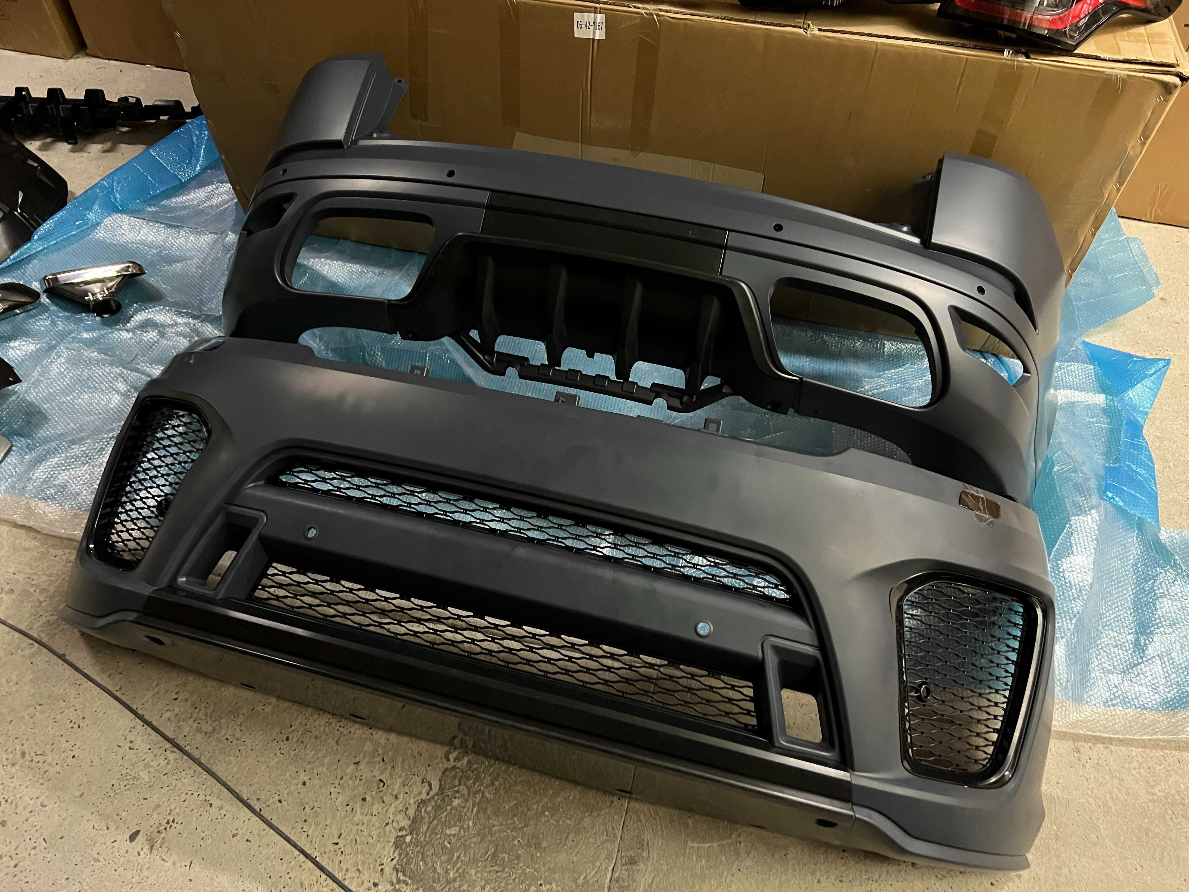 обвес на range rover sport svr Комплект рестайлинга Бампер фара фонарь