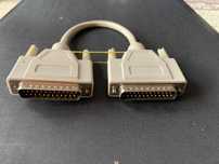 Kabel ze złączami DB25M/ DB25M, długość 24 cm ze złączami, nowy.