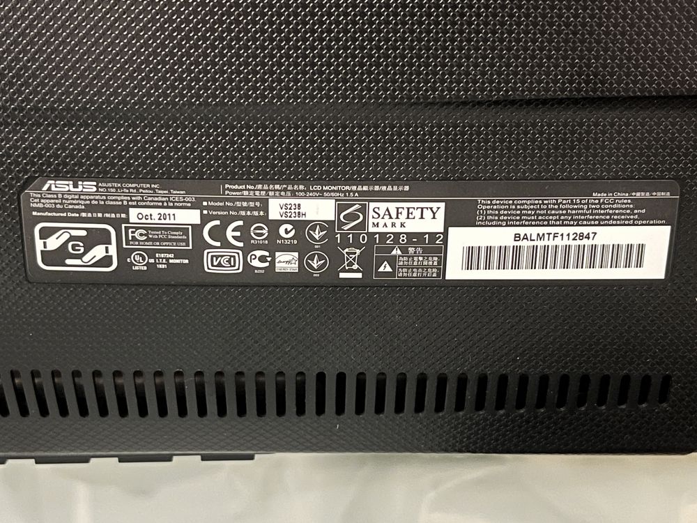 Monitor Asus VS238H 23”
