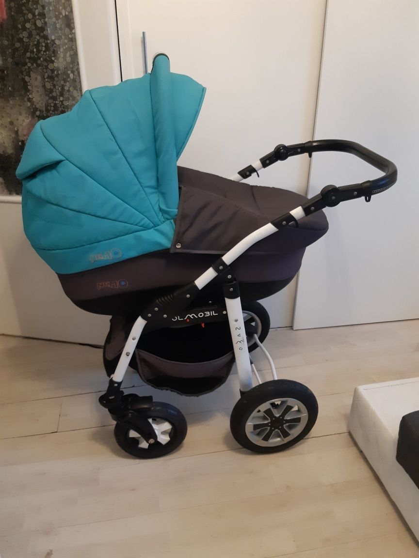 499Wozek 3w1 3 w 1 nemo dla chłopca niebieski