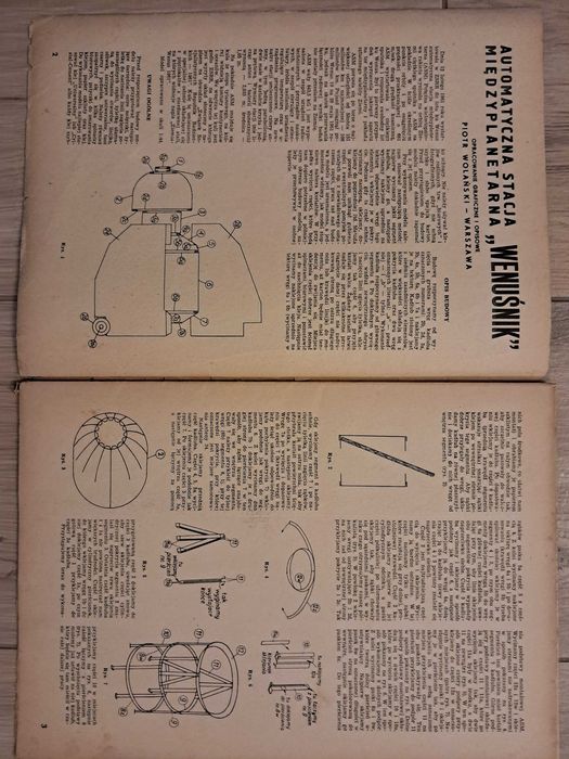 Mały Modelarz 6/1964 - Automatyczna Stacja Międzyplanetarna "Wenuśnik"