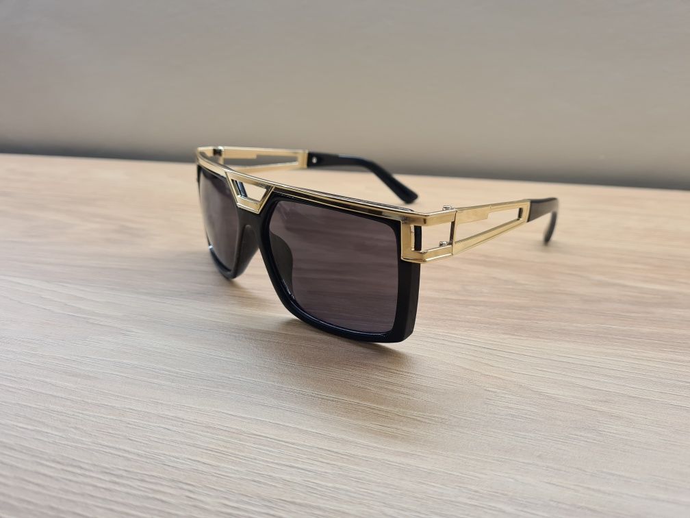 HIT Nowe Okulary Polaryzacyjne Przeciwsłoneczne UV400 Czarno Złote