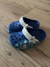 Klapki dziecięce Crocs r. Elsa, kraina lody, roz. 8, roz. 24-25