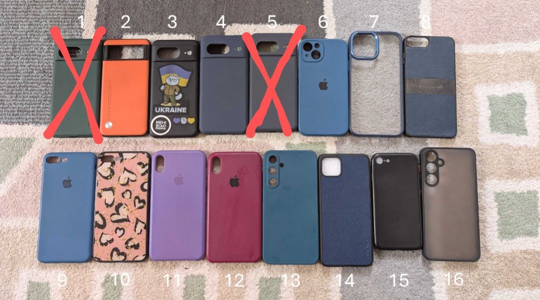 Чохли для смартфонів Apple, Google, Samsung