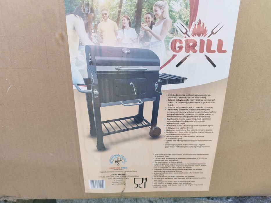 Grill Ogrodowy Węglowy Nowy Pudełko