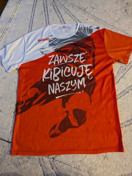Koszulka piłkarska narodowa Lotos r. L zawsze kibicuję naszym