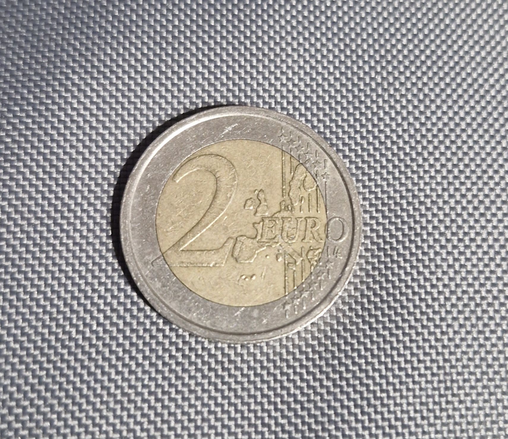 RZADKA moneta 2 euro z 2003 roku, włoska z twarzą Dantego Alighieri.