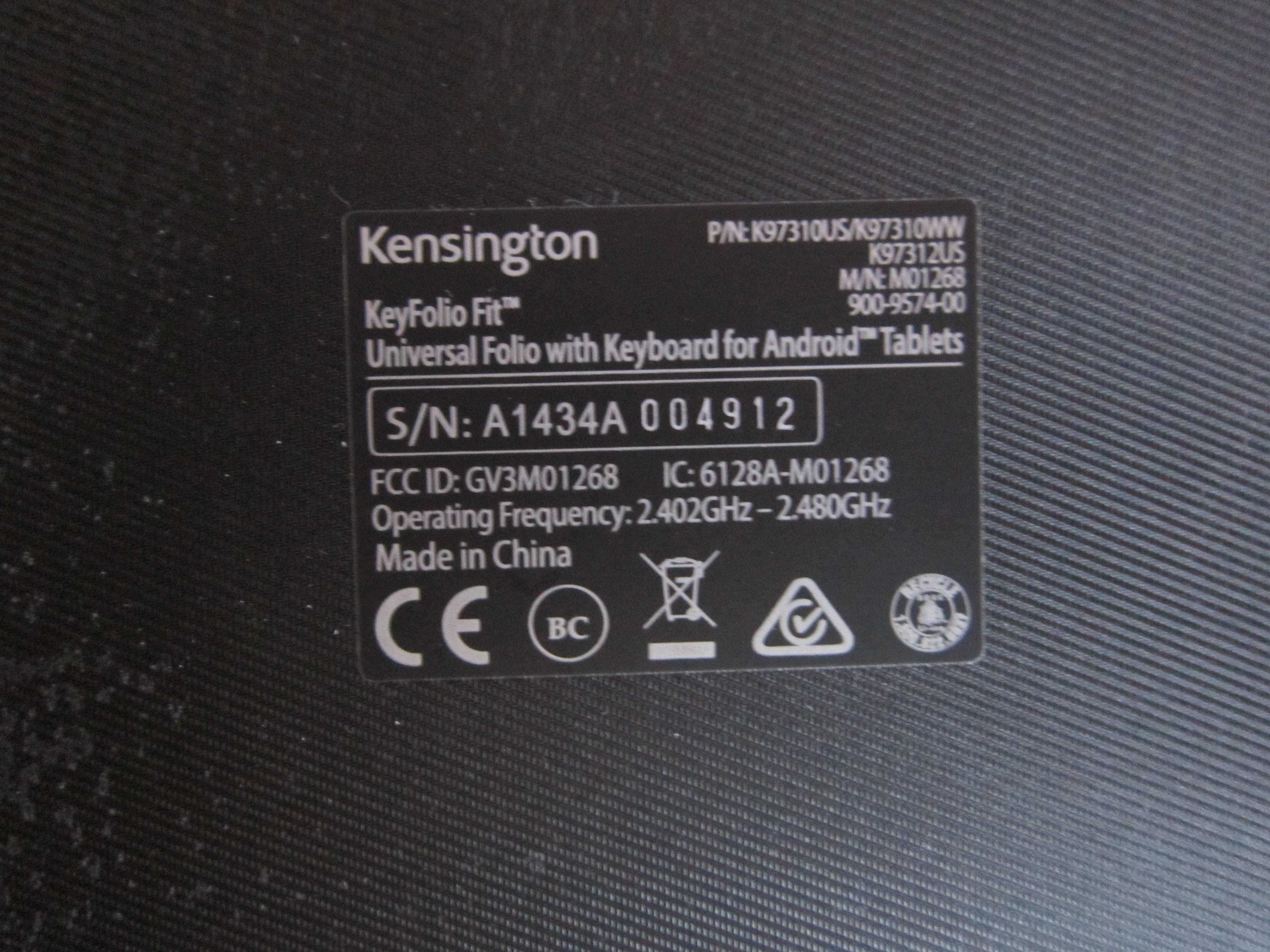 Klawiatura do tableta android Kensington KeyFolio Fit