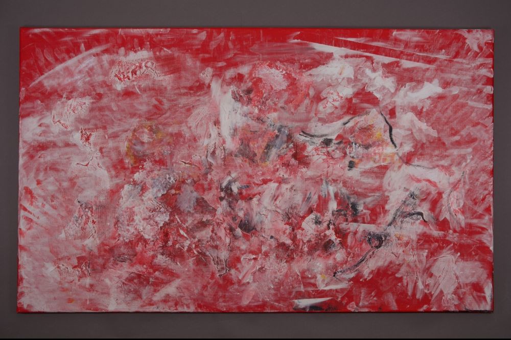 Quadro Vermelho 90x60