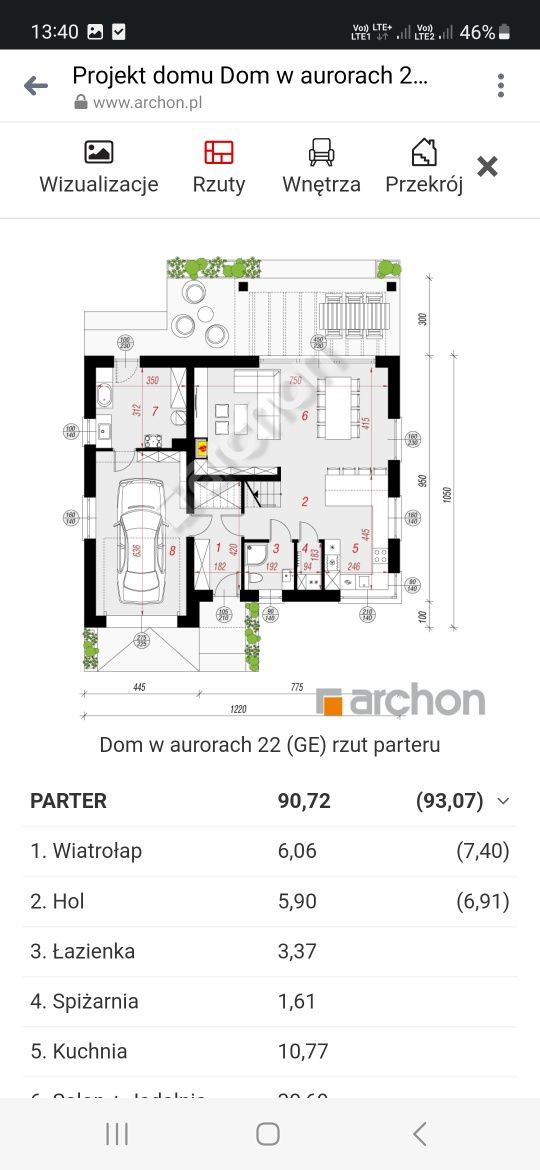 Projekt domu piętrowy