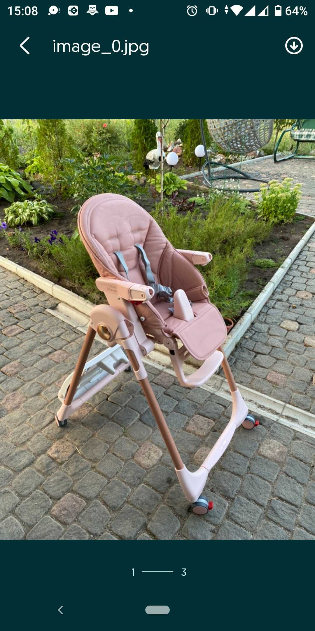 Чехол на стул Peg perego Follow me, Zero 3, Пег Перего Фолов ми, Зеро3