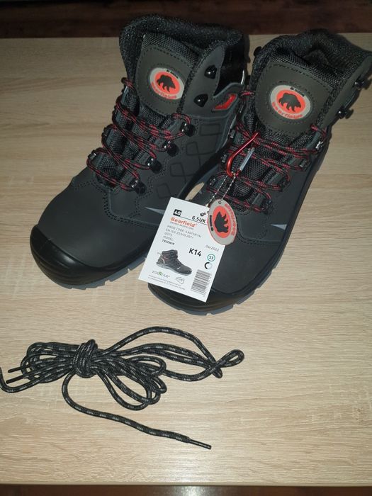 Buty ochronne BEARFIELD roz. 40, wysokie. Nowe!