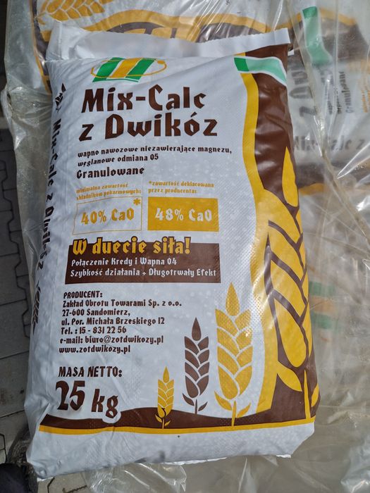 Mix-Calc z Dwikóz, wapno nawozowe połączenie kredy i wapna 04