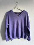 Lawendowy sweter XL akryl