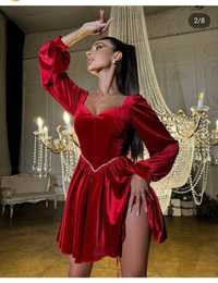 Сукня червона платье