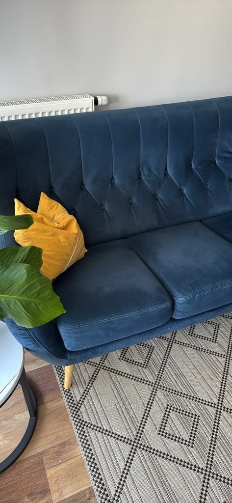 SOFA KELSO II 3-osobowa granatowy,AgataMeble