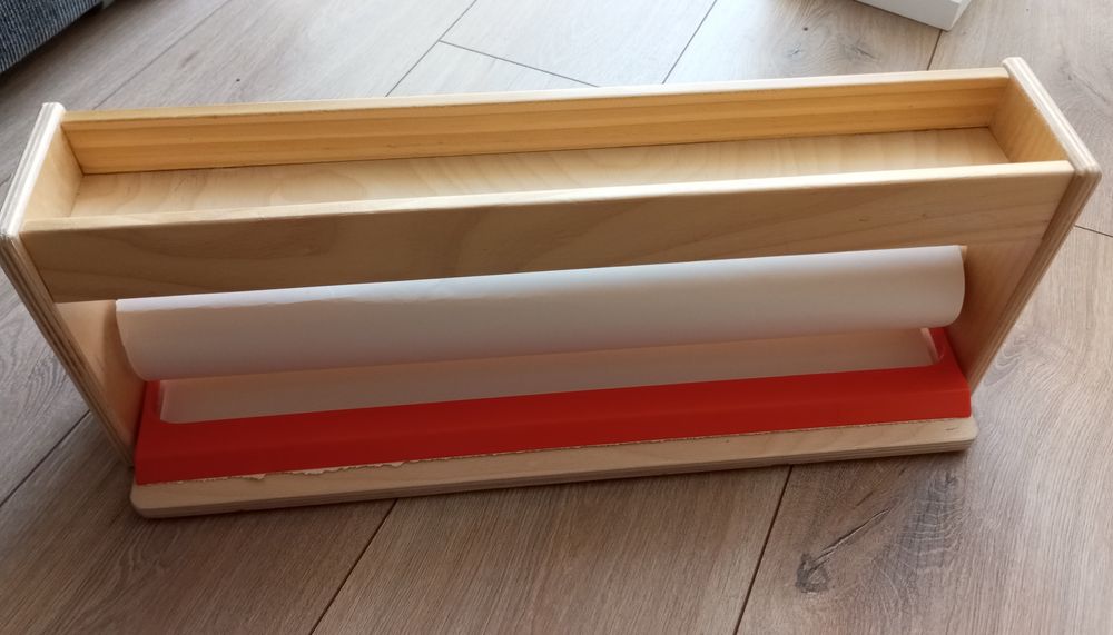 IKEA MALA uchwyt na papier z pojemnikiem + rolka papieru.