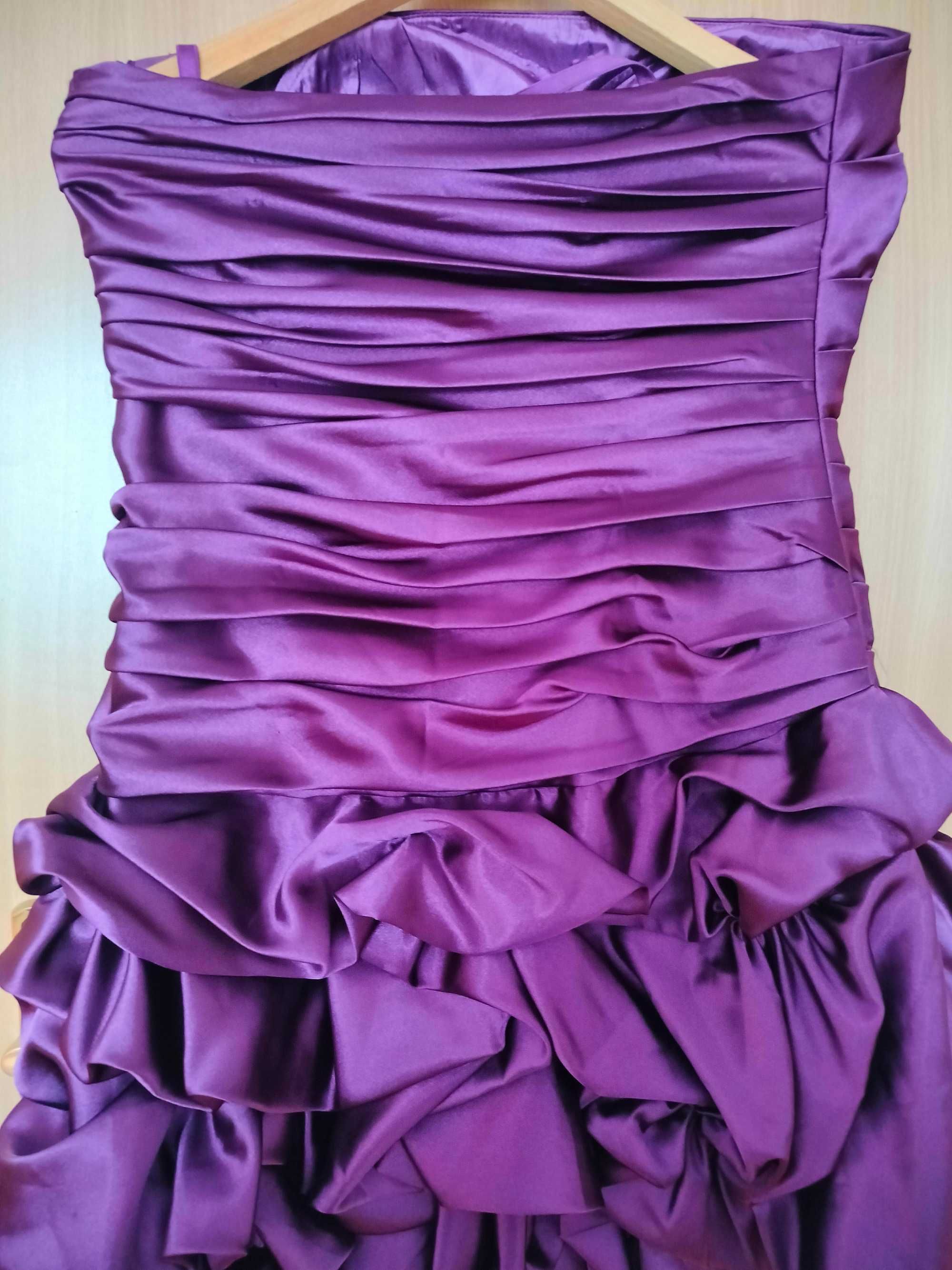 Fioletowa sukienka imprezowa r 40