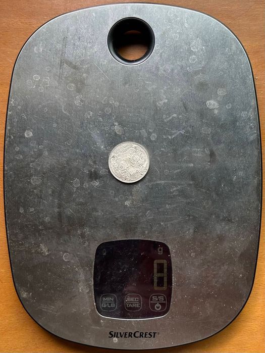 Moeda prata de 2000 réis 1922 Brasil Centenário da Independência 8 gr