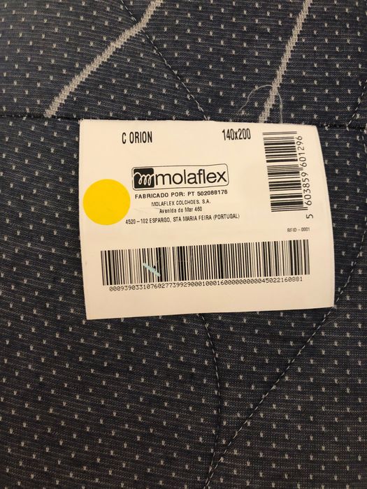 Colchão Molaflex Orion - ExtraFirme - 140x200 - como novo, abril/2025