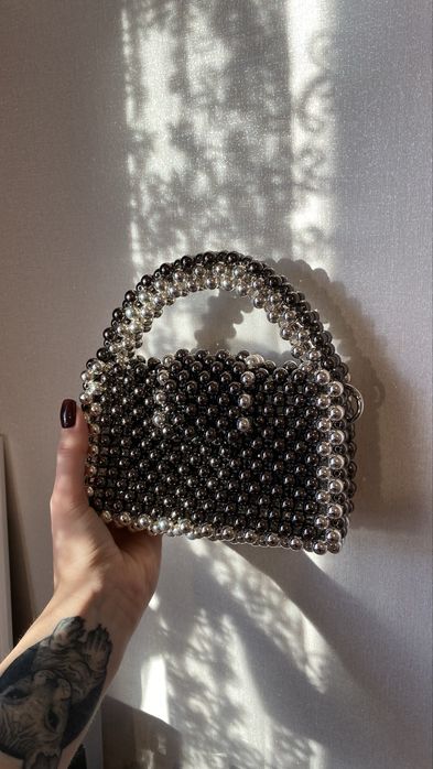 Сумка з бусин, сумка ручної роботи, сумка сумка з намистин