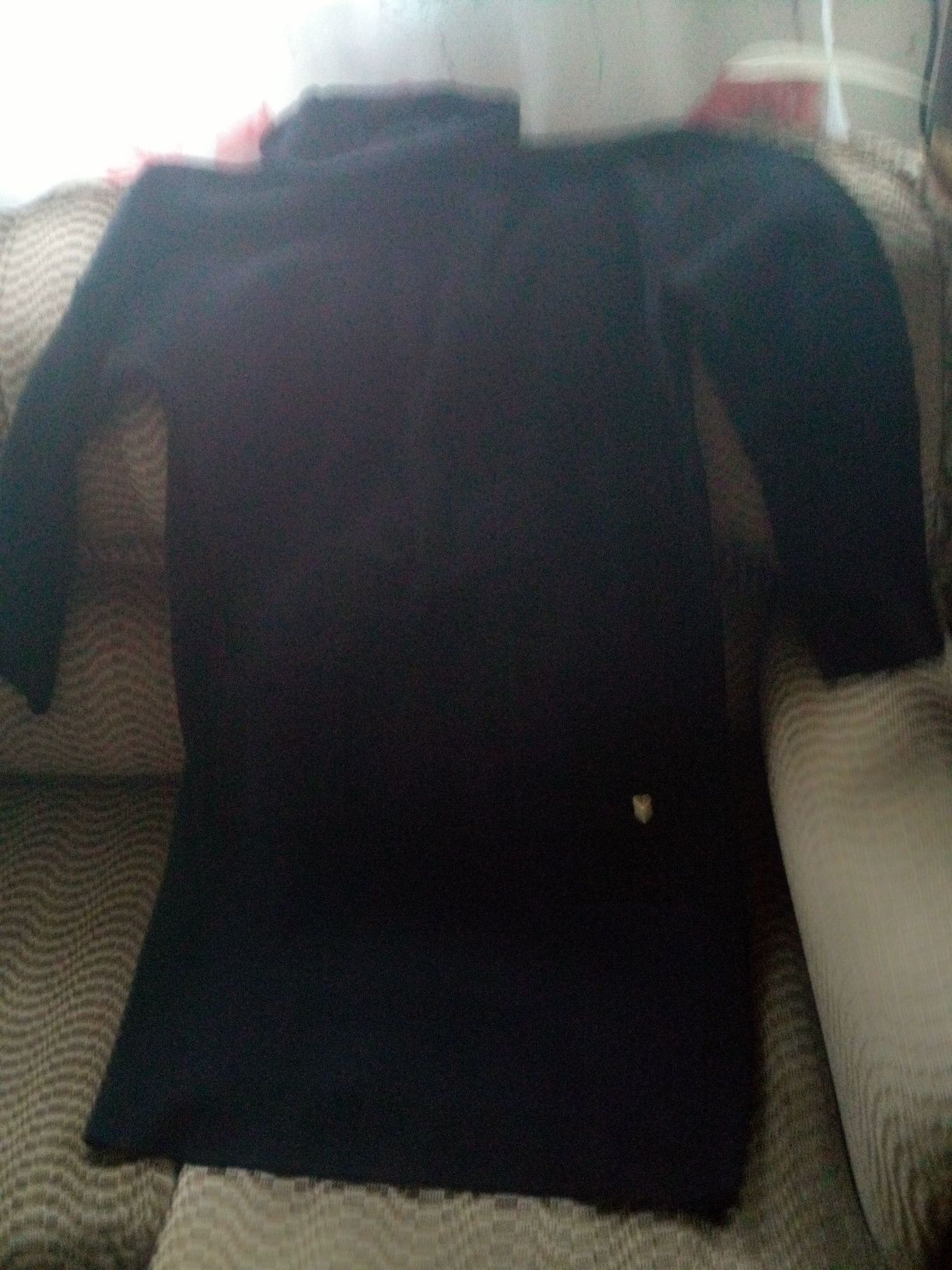 Vestido de lá em preto