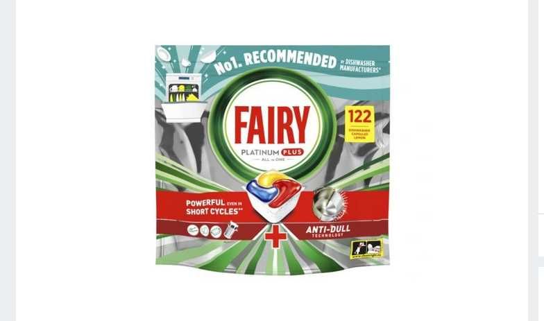 Kapsułki do zmywarki FAIRY Platinum Plus All in One Lemon - 122 szt.