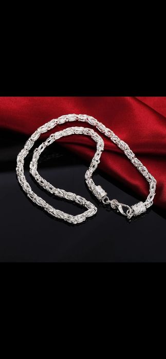 NOWY SREBRNY naszyjnik, łańcuszek srebro, biżuteria srebro 925