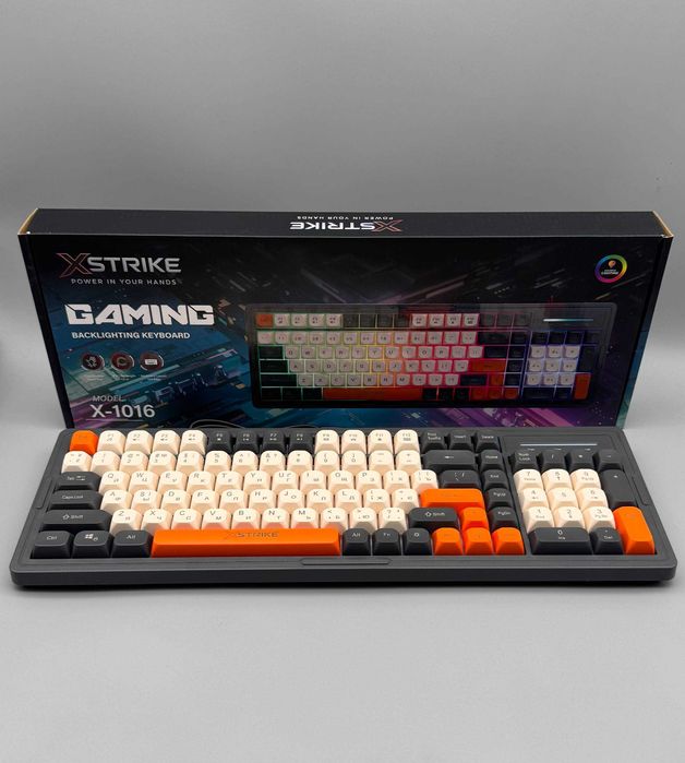 Клавіатура RGB‼️Led XSTRIKE X-1016 RGB USB