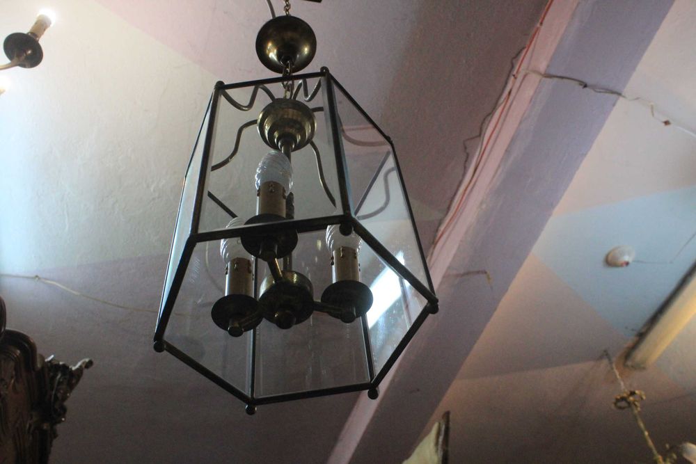 Francuska wisząca lampa - żyrandol - latarenka - Gryfino