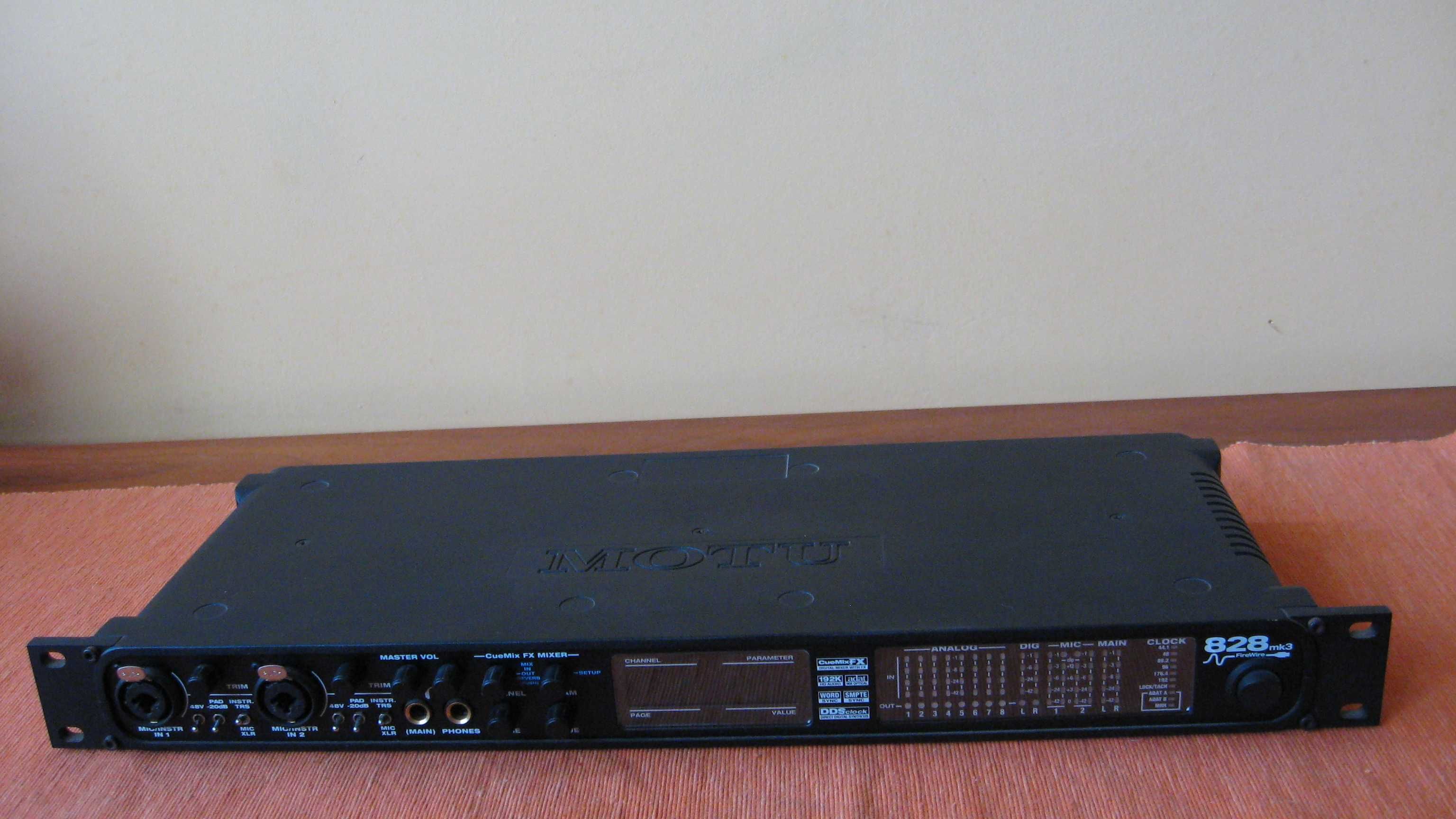 Audio Interface Firewire Audio Interface Motu 828 mk3