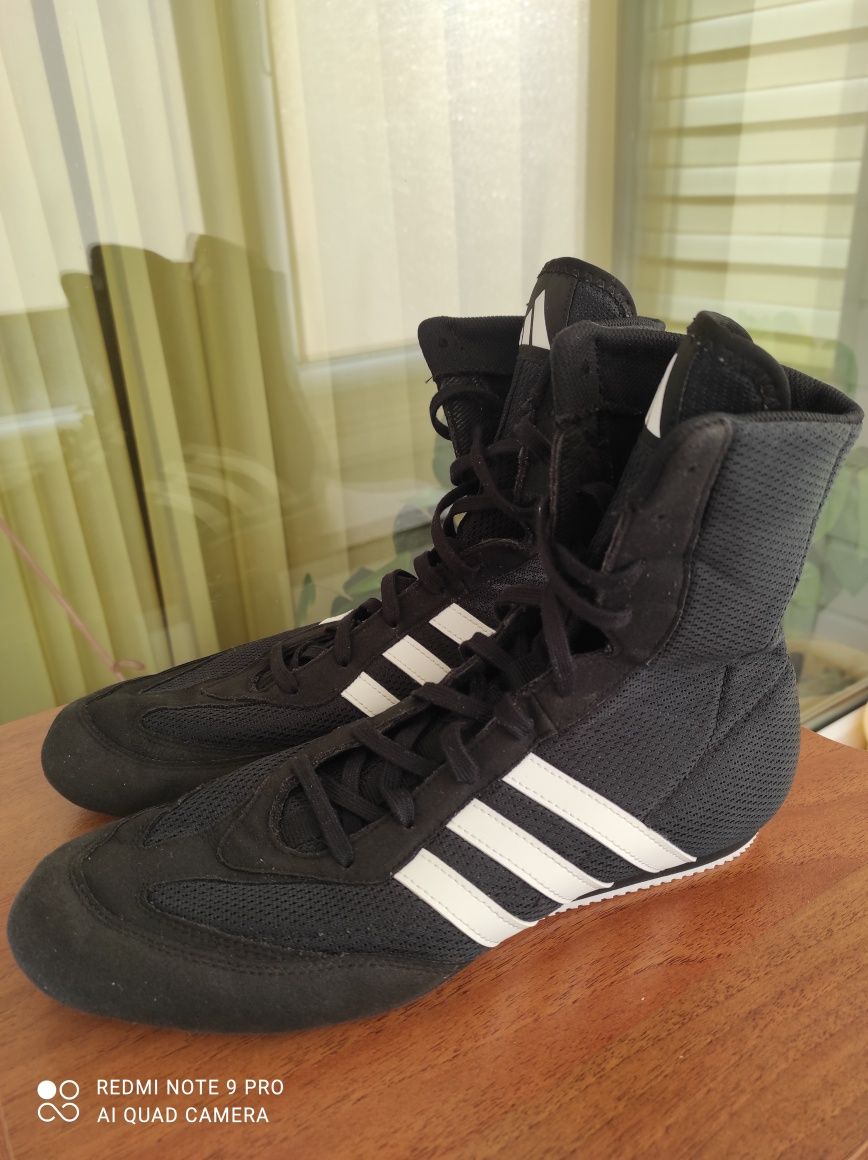 ОРИГІНАЛ 100% Боксерки Adidas Box Hog 2.0 Boxing Shoes Black FX0561 44