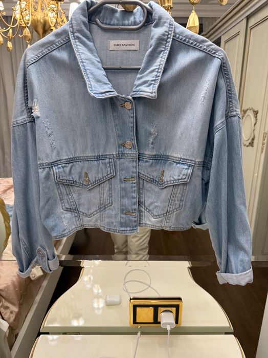 Джинсовий костюм піджак шорти