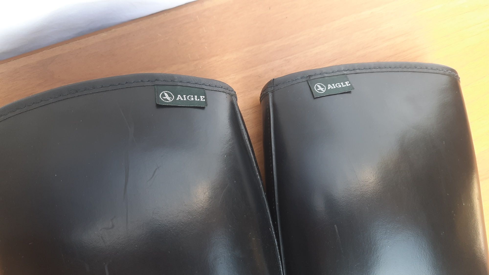 Aigle гумові чоботи, жіночі з м'якою підкладкою, 36р, жокейські, made