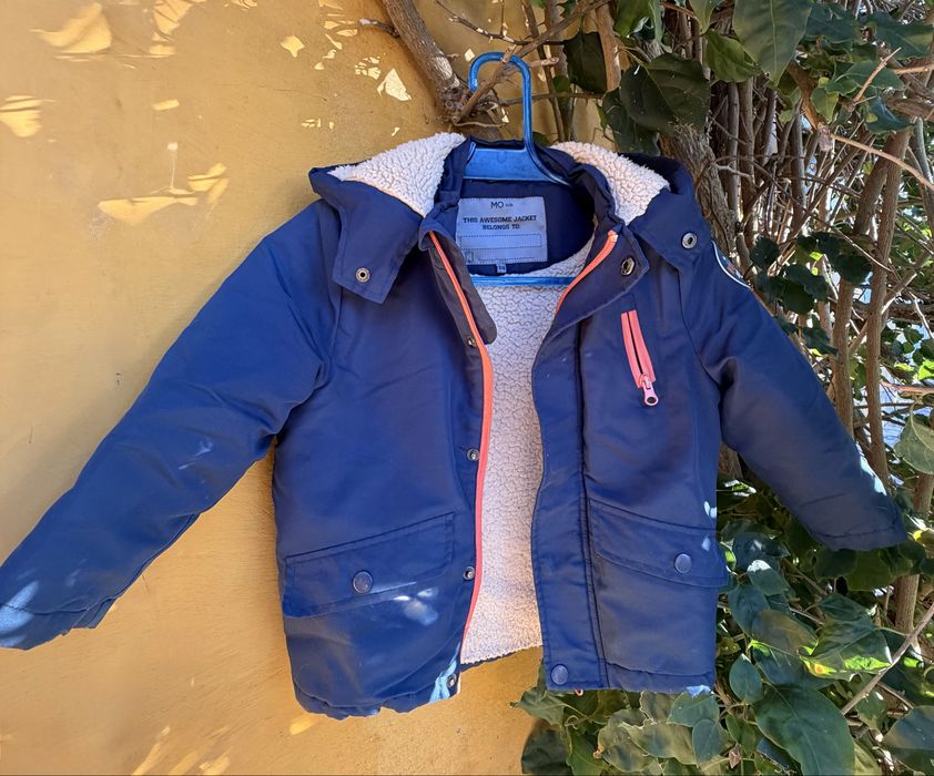 Blusão de criança com pelo