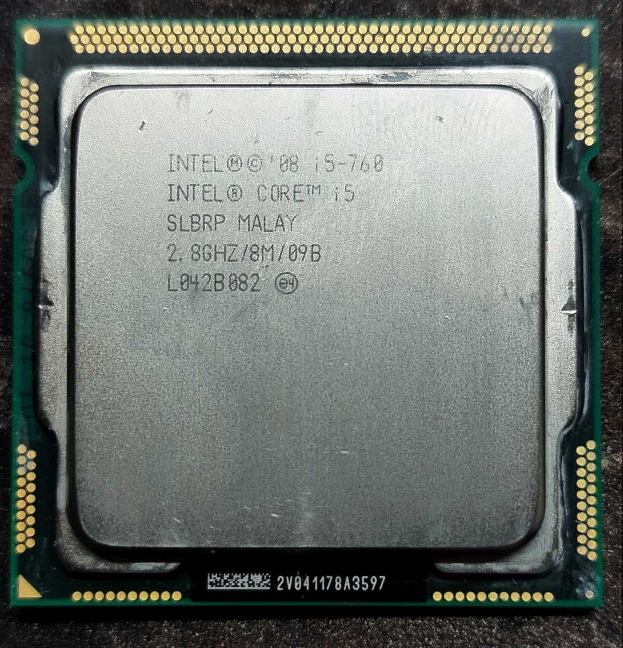 Процесор, Intel Core i5-760, s1156, 4 ядра, 2.8 гГц