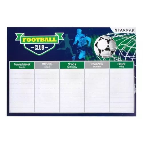 Plan lekcji, piłka nożna. Starpak