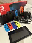 Nintendo switch konsola pady ladowarka stacja dokująca zasilacz