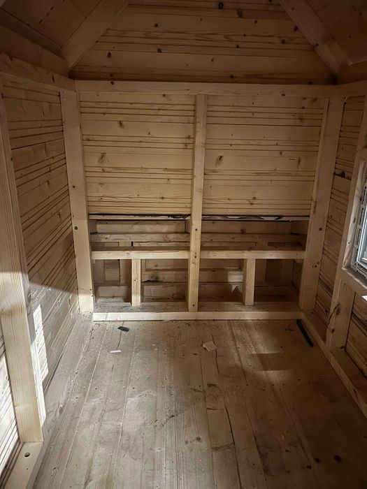 Solidny kurnik dla KUR 127x202x220h Producent WoodStuff gotowy od ręki