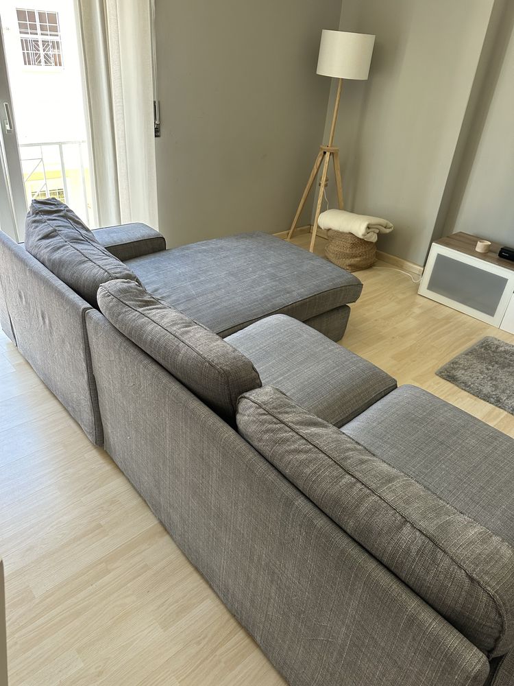 Sofa Ikea 3 lugares com Chaise Long