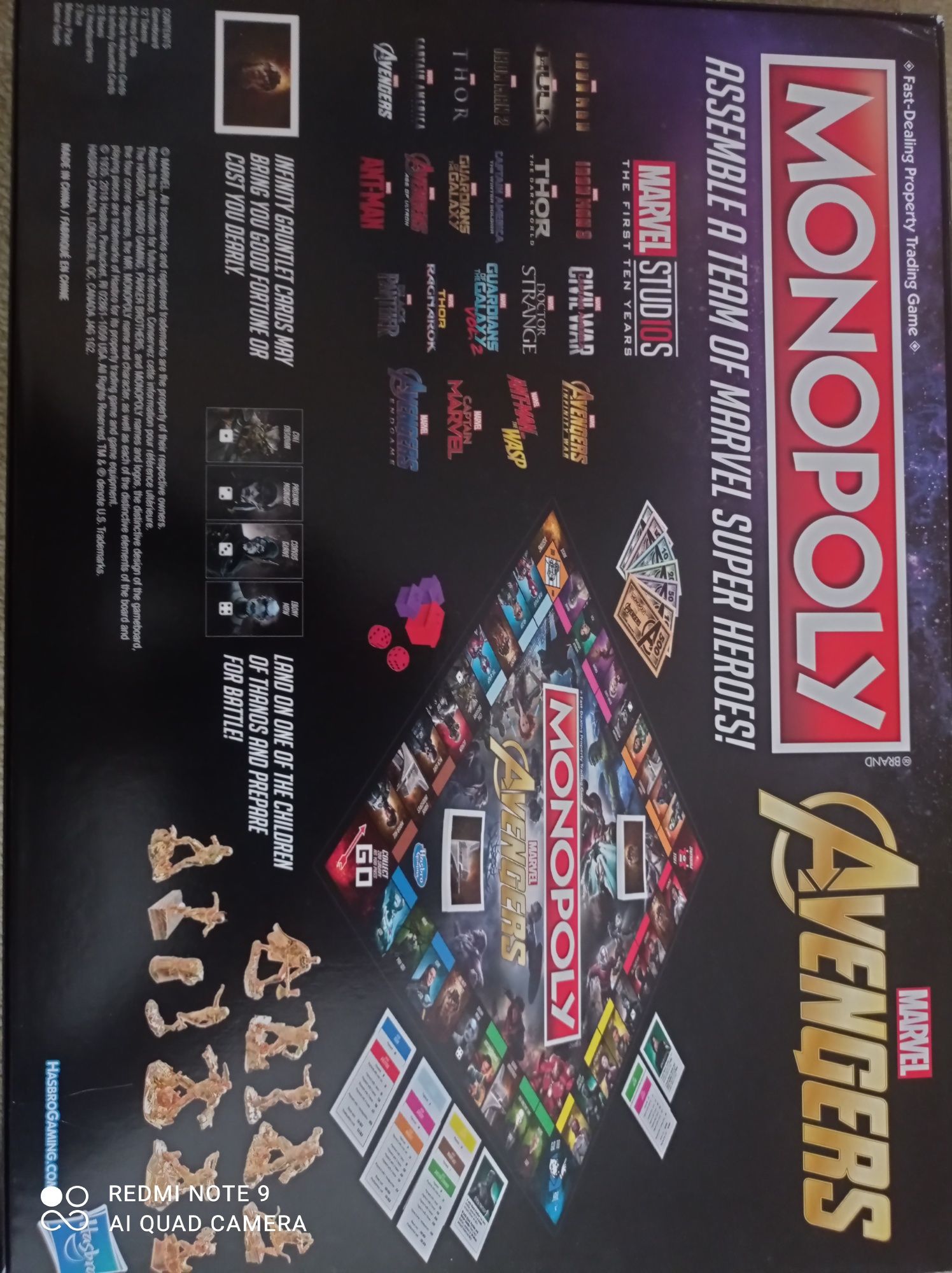 Настільна Гра Монополія Месники Марвел Monopoly Marvel Avengers Hasbro