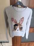 Zestaw sweterek, bluza, bluza rozpinana rozmiar 134