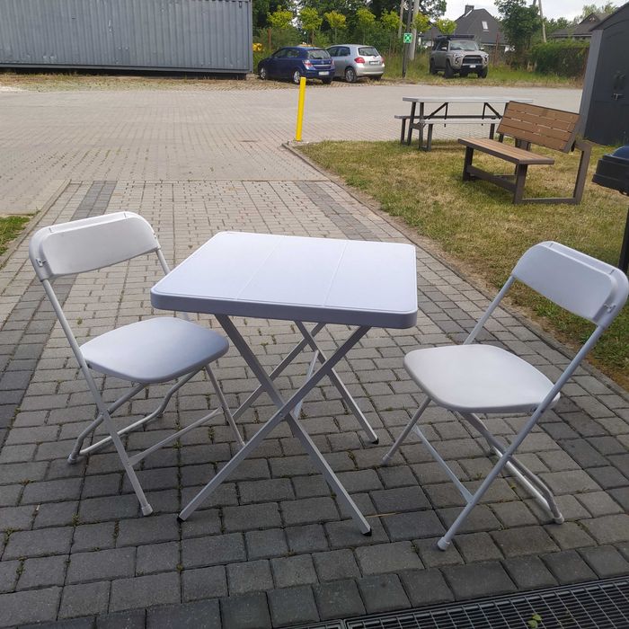 Zestaw ogrodowy stół + 2 krzesła, stół barowy, stół do kawiarni bistro