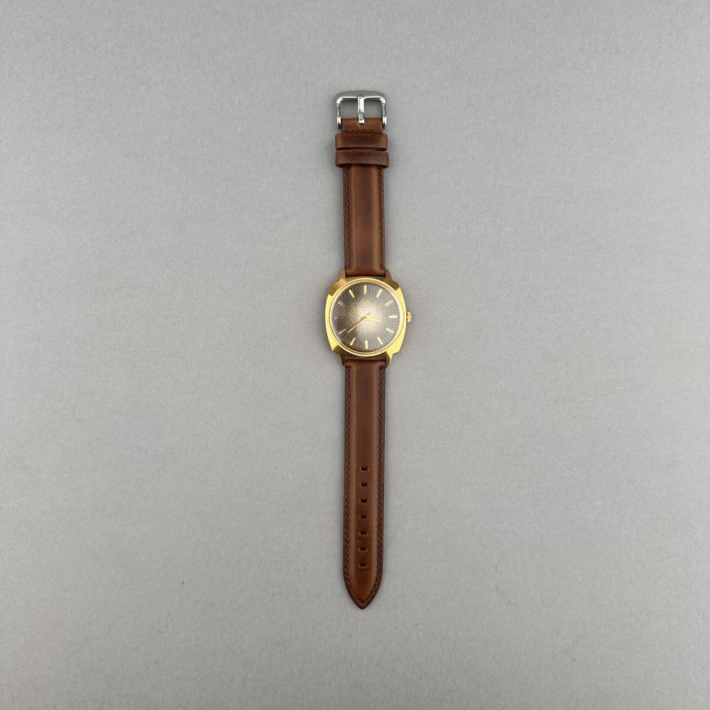 Zegarek vintage Łucz – zielono-szary pleciony wzór | 36 mm | USSR