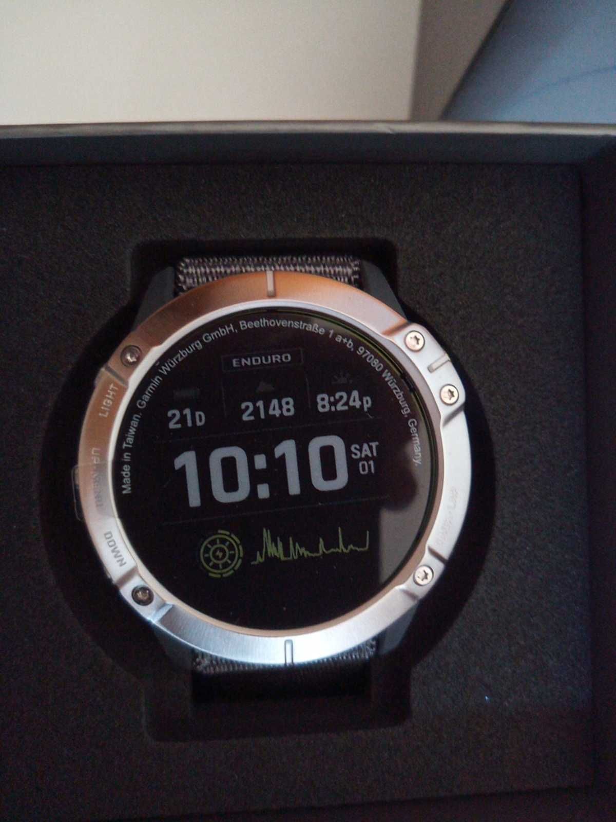 Zegarek GPS smartwatch Garmin Enduro - SOLAR - stal  - NOWY GWARANCJA
