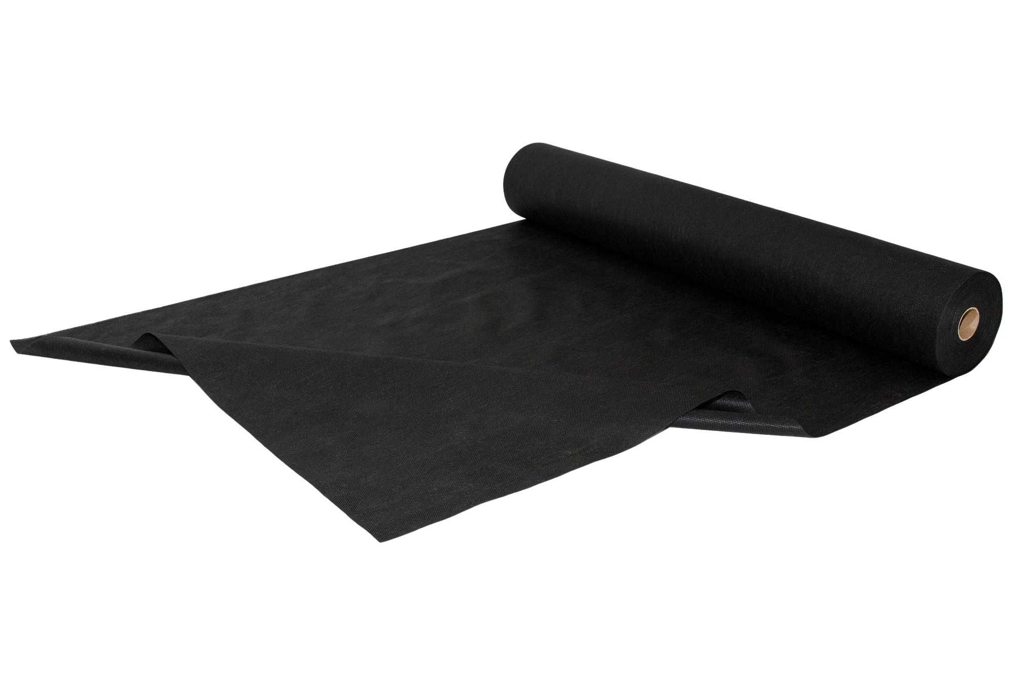 Agrowłóknina czarna ściółkująca 1,6m/50m - 50g/m2 CZARNA